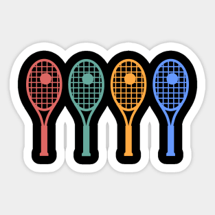 Tennis racket fan art vintage Sticker